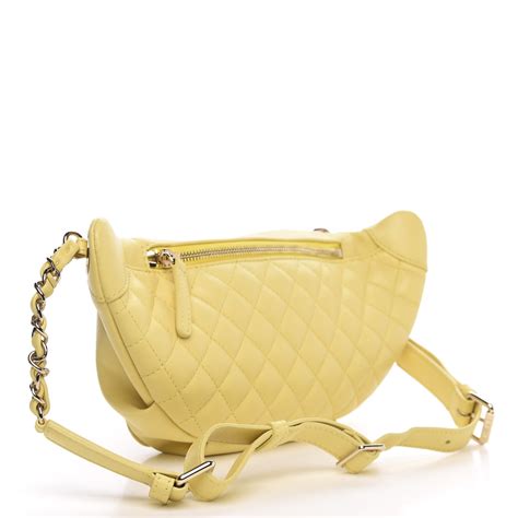 chanel yellow bag|chanel yellow belt bag.